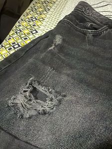 Womens Distressed Denim Shorts