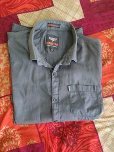 Men's Grey Casual Shirt