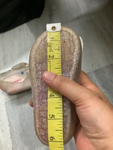 Sparkly Glitter Bow Jelly Shoes