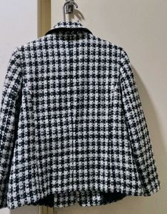 korean Tweed Blazer Jacket