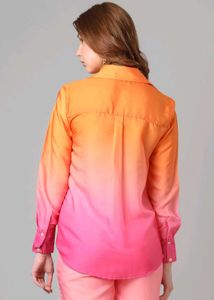 Ombre Button-Down Shirt