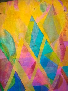Colorful Geometric Print Saree