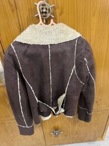 Cozy Sherpa Lined Faux Suede Jacket