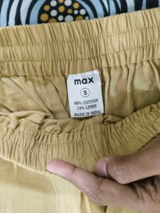 Tan Casul Straight Cut Pants