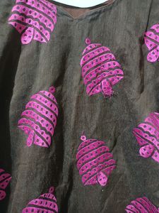Pink 3 Pcs Kurti Set