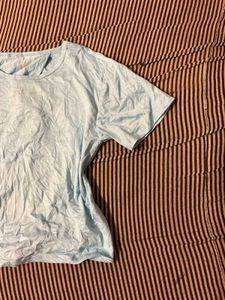 Light Blue Casual T-Shirt