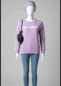 Richlook Women Crew Neck Purple Sweatshirt 💜