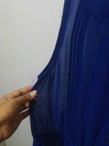 Chic Royal Blue Sleeveless Dress
