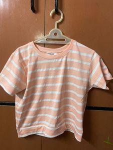 Striped Crew Neck Top