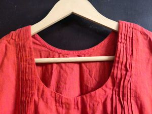 Red Puff Sleeve Dress
