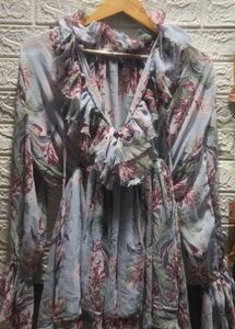 Boho Floral Ruffle Playsuit -
