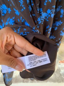 Brown And Blue Zara Dress