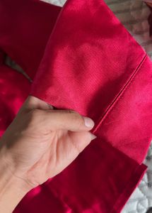 Satin Button-Up Shirt