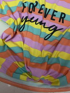 🌈 Forever Young Striped Rainbow Tee 🌈 Top