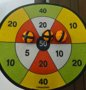 Kids Dart Board With Rip Tab Balls