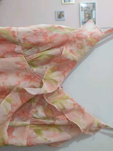 Floral Print Ruffle Strap Dress