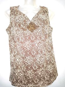 Stylish Printed Sleeveless Top Size M-L
