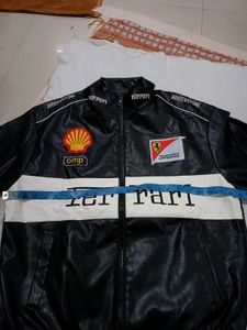 Leather Ferrari F1 Racing Jacket