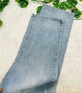 Wide Leg Ripped Jeans