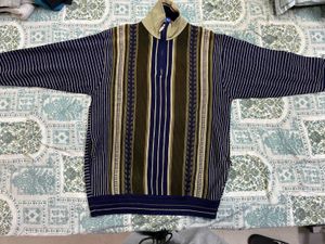 Men's Striped Pullover Sweater