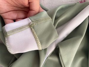 Mint Green &amp; White Track Pants