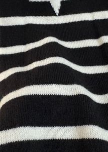 Black &amp; White Star Knit Sweater