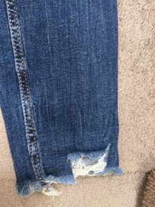 Blue Distressed Denim Jeans