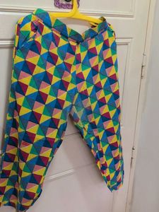Vibrant Geometric Print Kurta Set