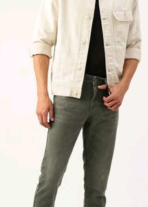 Men's Casual Olive Green Jeans