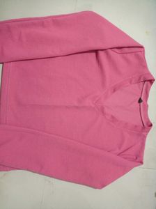 Cute Pink Long Sleeve Top
