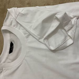 Unisex Classic White Crew Neck T-Shirt