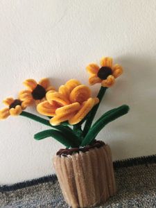 Handmade Pipe Cleaner Flower Pot