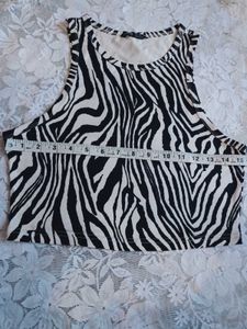 Zebra Print Tank Top