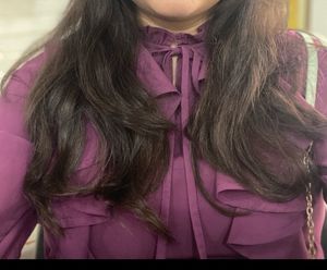 Purple Top High Neck