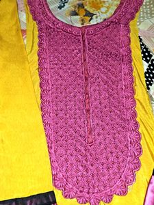 Long Kurti Set🖤💛