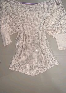 Trendy Cream Crochet 🧶 Top 🔝✨