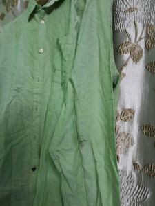 Green Long Sleeve Button Down
