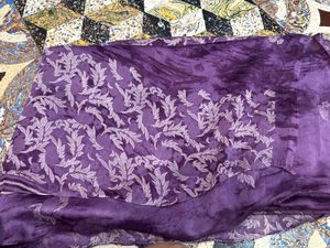 Beautiful 3 Saree Set - Orange, Purple and Grey