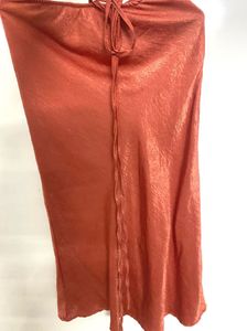 Satin Slip midi skirt