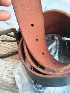 Classic Leather Belt with Antique Buckle