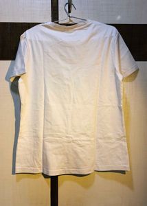 Adidas White T-Shirt with Gold Logo