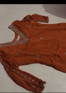 divider Kurta Set with Dupatta