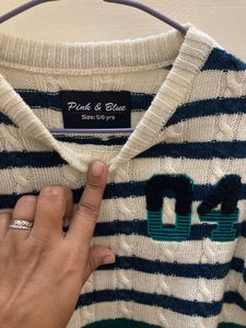 5-6 Year Boys Sweater From Pink And Blue Brand
