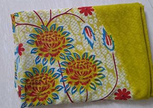 New Vibrant Georgette Saree🍋‍🟩