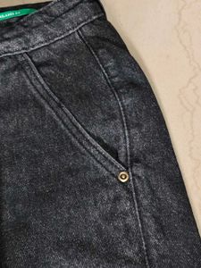 Glitchez Charcoal Black Relaxed fit jeans