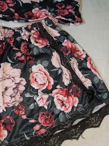 Floral Print Pajama Set