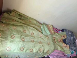Light Green Embroidered Kurta Set