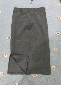 Classic Grey Pencil Skirt