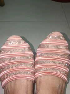 Embellished Velvet Slip-On Flats