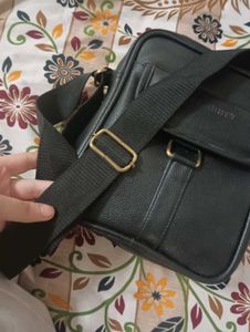 Black Leather Crossbody Bag